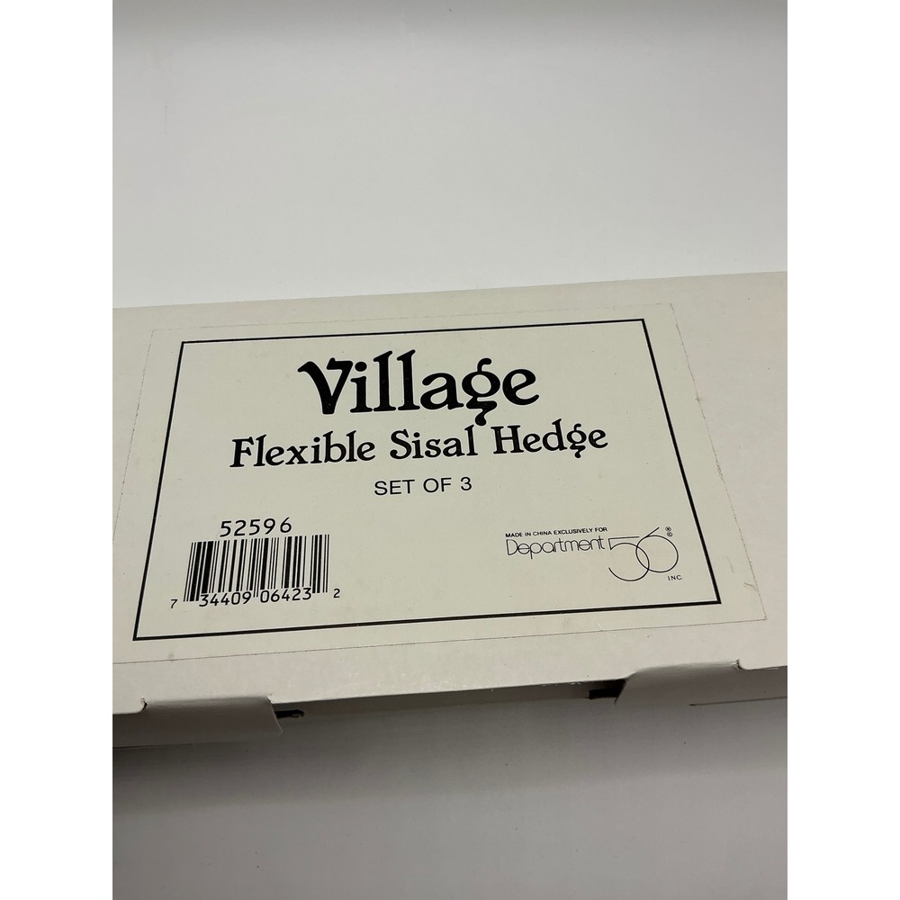 Department 56 Village Flexible Sisal Hedge Set of 3 Miniature Landscape Accents‎